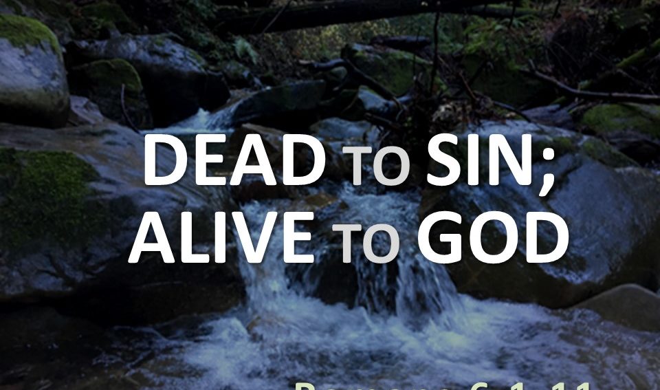 Dead to Sin; Alive to God