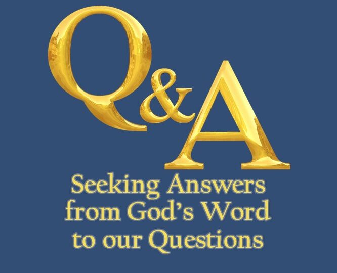 Q & A Bible Class 2020-11-08