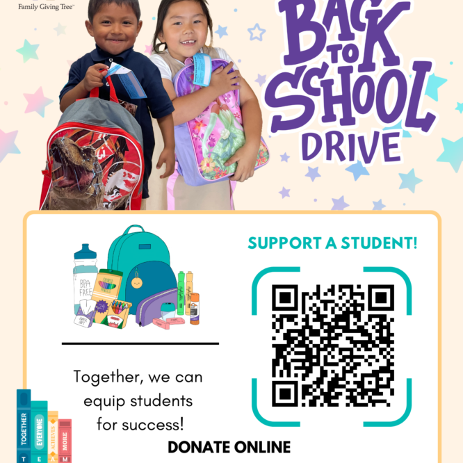 Family Giving Tree Back to School Backpack Drive